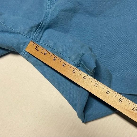 Kut From the Kloth Catherine Boyfriend Denim Short Mid Length Teal Women's Sz 20 - Picture 7 of 7